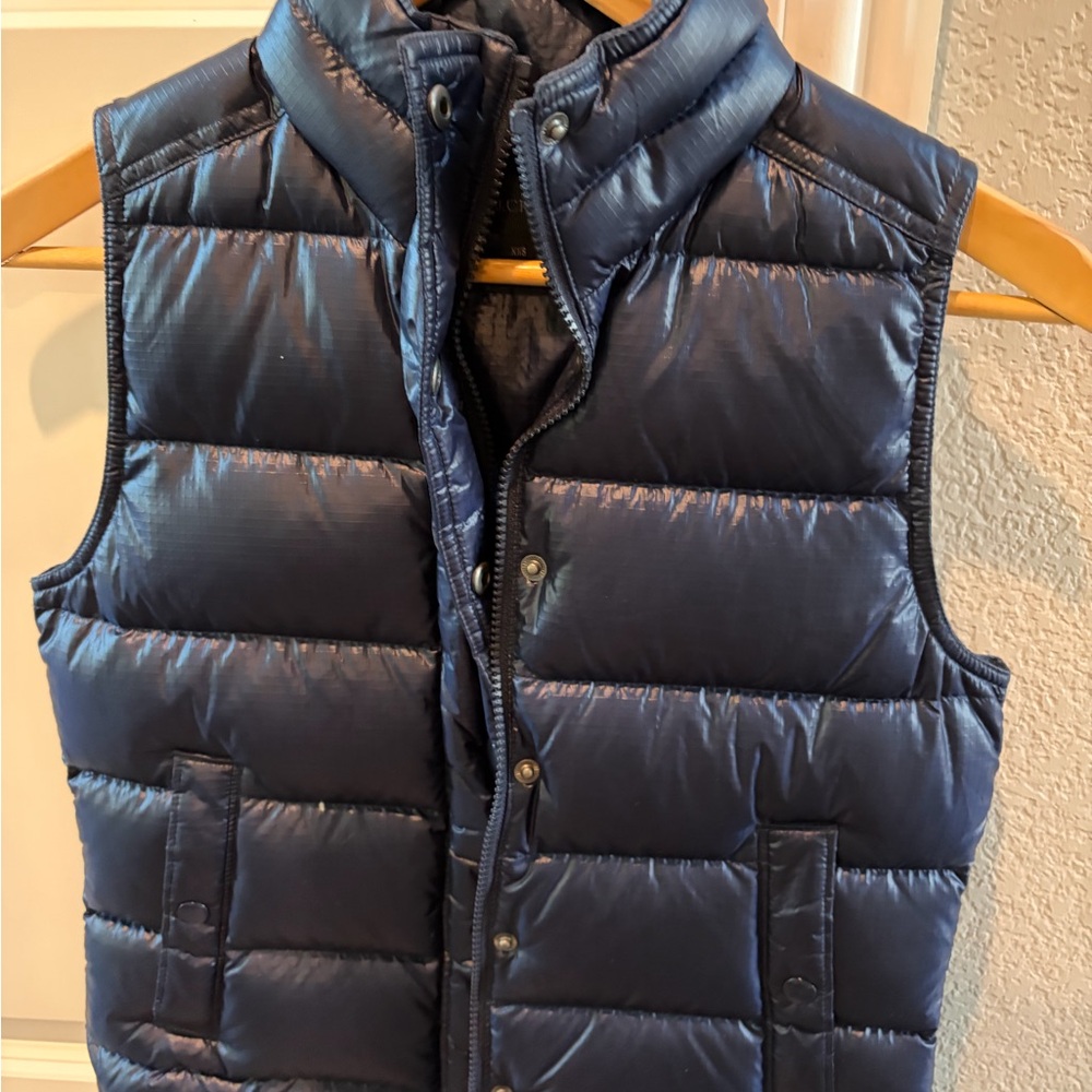 J. Crew Navy Puffer Vest